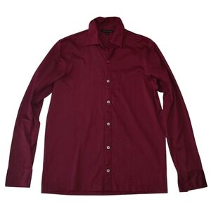 Men's Burgundy Banana Republic Dress Shirt